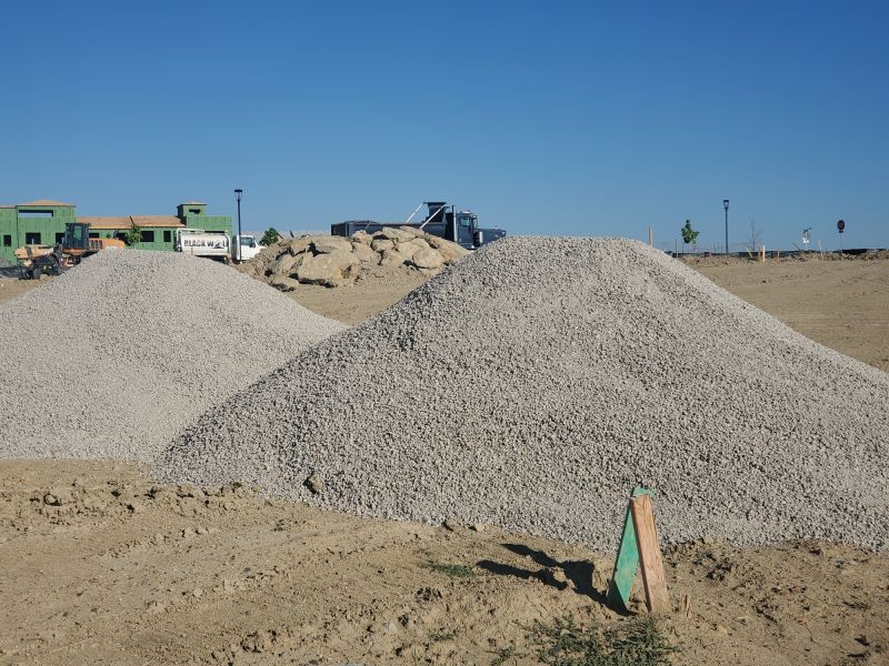 Construction Site Sand and Gravel Supply